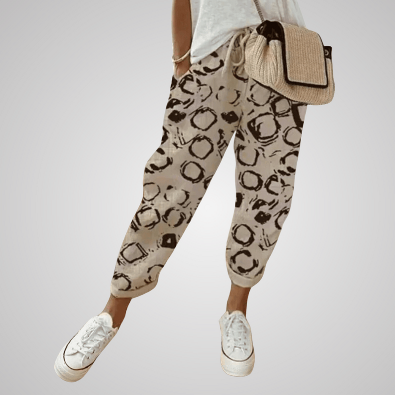 Zoé｜Pantalon élégant en coton et lin