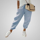 Zoé｜Pantalon élégant en coton et lin