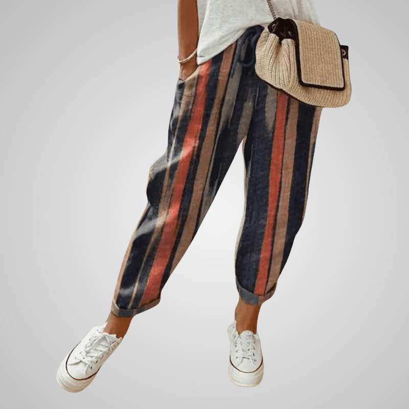 Zoé｜Pantalon élégant en coton et lin